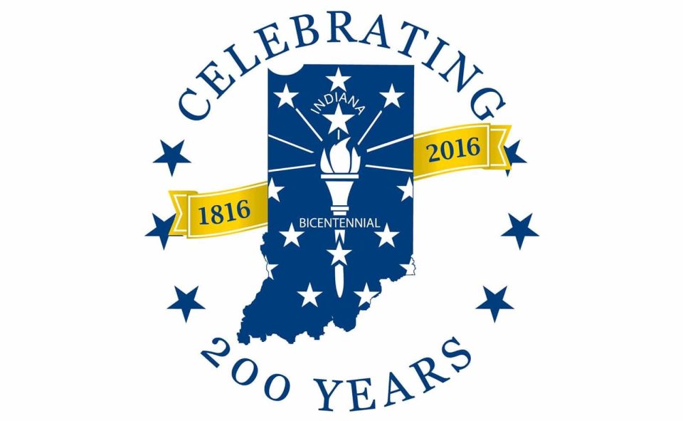 Indiana Bicentennial Flag