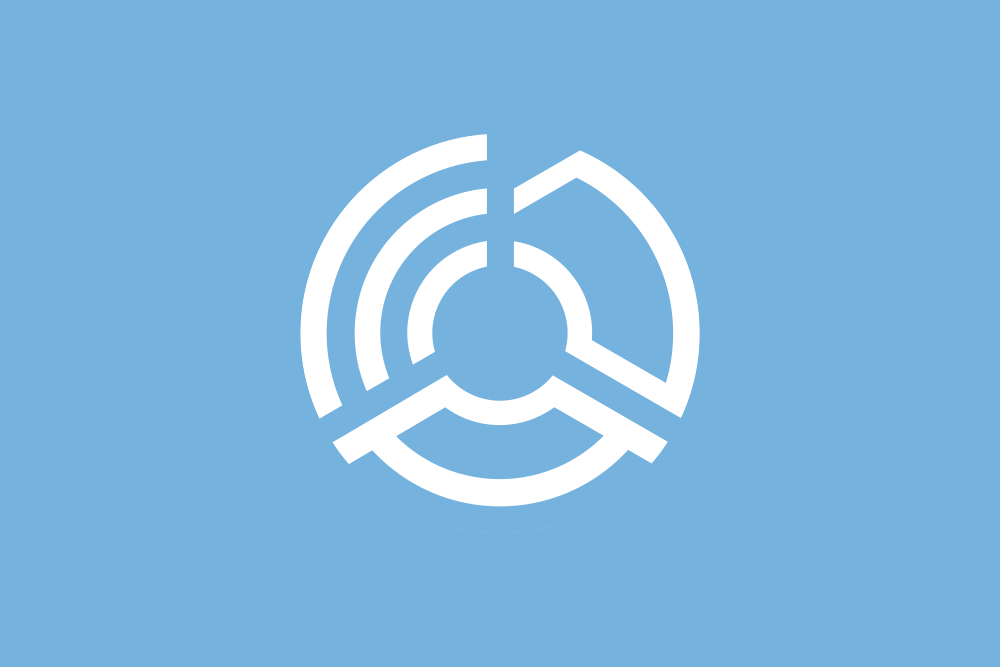 Japanese prefecture-style flag of Micronesia