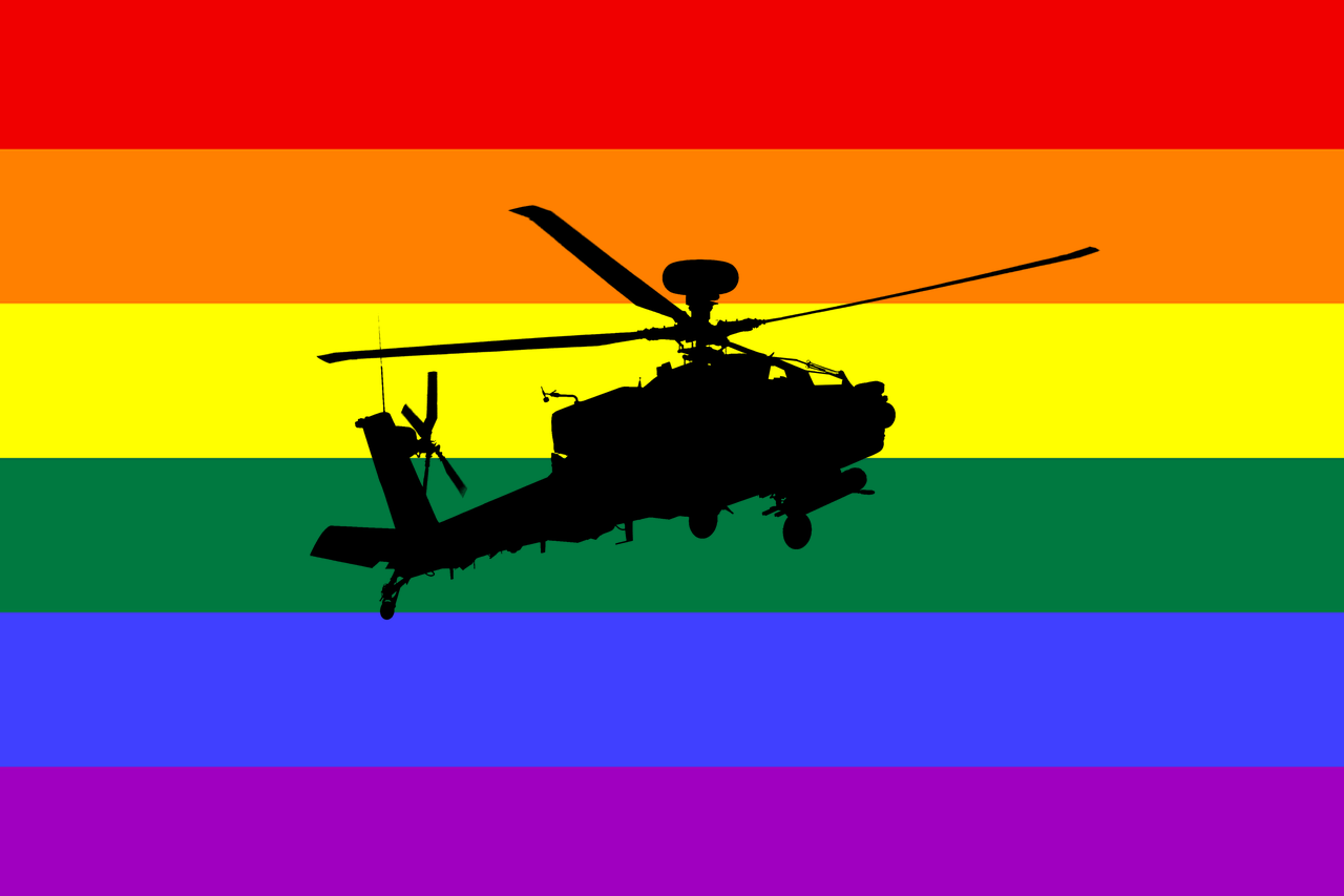 Apache Helicopter Gender Flag