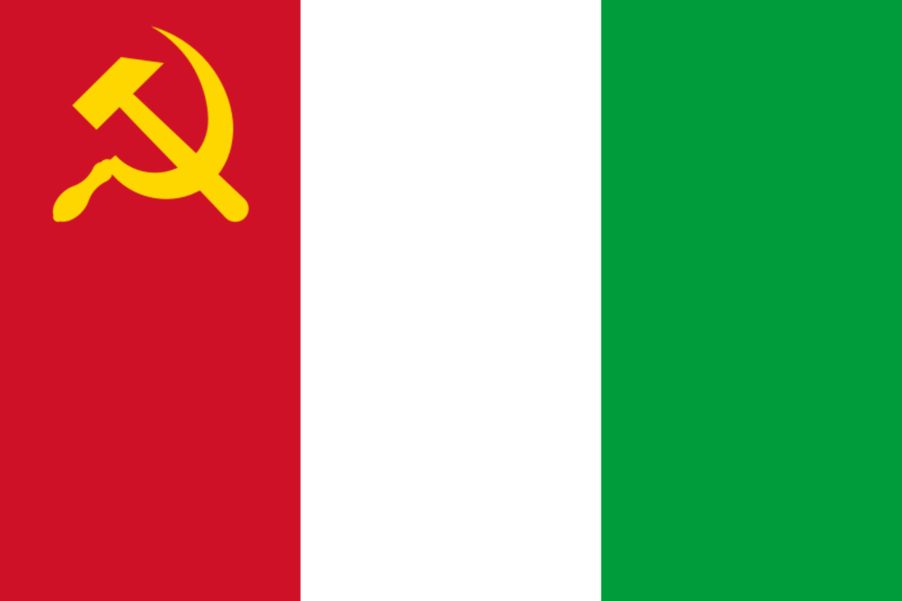 Italian hypothetical communist flag